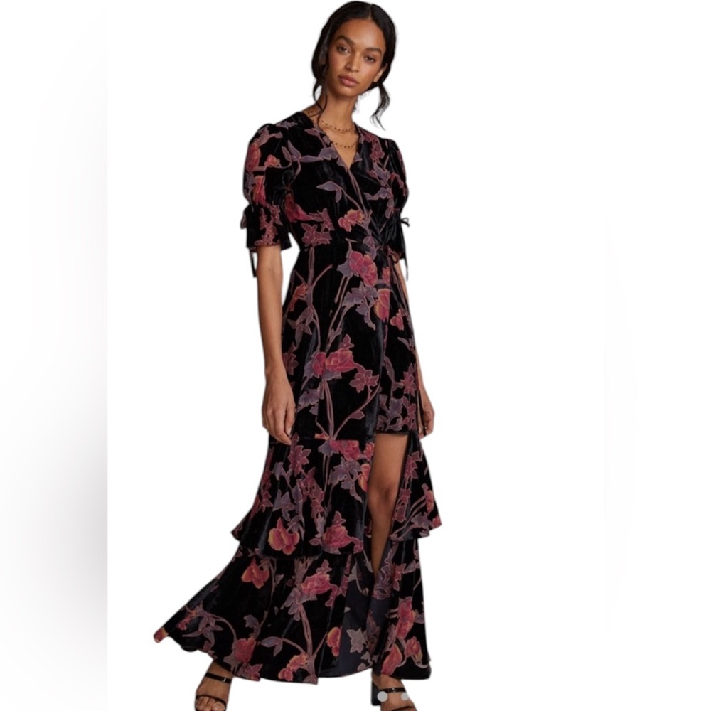 Urban Outfitters Hutch Sold Out Velvet Wrap Dress